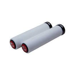 SRAM gripy - LOCKING GRIPS 129 mm - šedá/červená