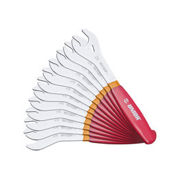 UNIOR sada klíčů - CONE WRENCH SET 13 - 28 / 12 - červená