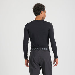 SPORTFUL Cyklistické triko s dlouhým rukávem - MERINO LS - černá