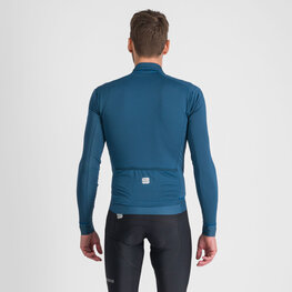 SPORTFUL Cyklistický dres s dlouhým rukávem zimní - MONOCROM THERMAL - modrá