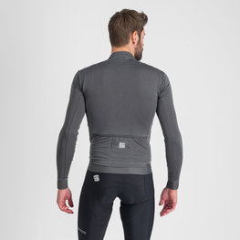 SPORTFUL Cyklistický dres s dlouhým rukávem zimní - MONOCROM THERMAL - antracitová