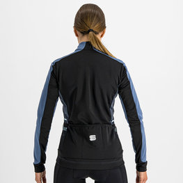 SPORTFUL Cyklistická větruodolná bunda - NEO SOFTSHELL - modrá/černá