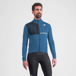 SPORTFUL Cyklistická zateplená bunda - GIARA SOFTSHELL - modrá
