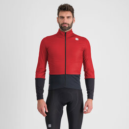 SPORTFUL Cyklistická zateplená bunda - TOTAL COMFORT - červená