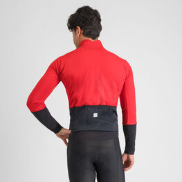 SPORTFUL Cyklistická zateplená bunda - TOTAL COMFORT - červená/černá