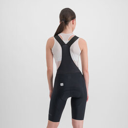 SPORTFUL Cyklistické kalhoty krátké s laclem - BODYFIT CLASSIC - černá