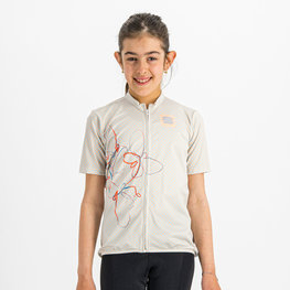 SPORTFUL Cyklistický dres s krátkým rukávem - CHECKMATE - bílá