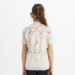 SPORTFUL Cyklistický dres s krátkým rukávem - CHECKMATE - bílá