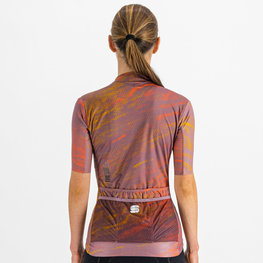 SPORTFUL Cyklistický dres s krátkým rukávem - CLIFF SUPERGIARA - fialová/oranžová