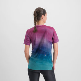 SPORTFUL Cyklistické triko s krátkým rukávem - FLOW GIARA - fialová/modrá