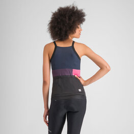 SPORTFUL Cyklistický dres bez rukávů - SNAP - černá/modrá