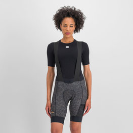 SPORTFUL Cyklistické kalhoty krátké s laclem - SKY RIDER SUPERGIARA - černá