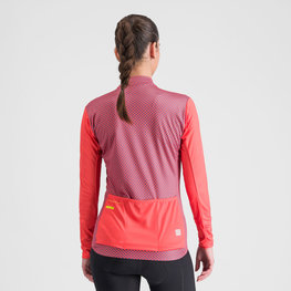 SPORTFUL Cyklistický dres s dlouhým rukávem zimní - CHECKMATE THERMAL - červená