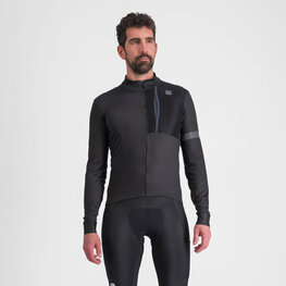 SPORTFUL Cyklistický dres s dlouhým rukávem zimní - SUPERGIARA THERMAL - černá