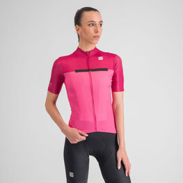 SPORTFUL Cyklistický dres s krátkým rukávem - PISTA W - cyklámenová