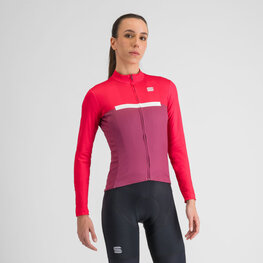 SPORTFUL Cyklistický dres s dlouhým rukávem zimní - PISTA THERMAL W - růžová