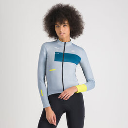 SPORTFUL Cyklistický dres s dlouhým rukávem zimní - BREAKOUT SUPERGIARA THERMAL W - šedá/modrá
