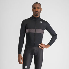 SPORTFUL Cyklistická zateplená bunda - NEO SOFTSHELL - černá