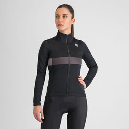 SPORTFUL Cyklistická zateplená bunda - NEO SOFTSHELL W - černá