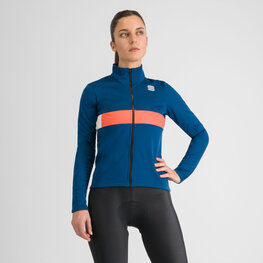 SPORTFUL Cyklistická zateplená bunda - NEO SOFTSHELL W - modrá