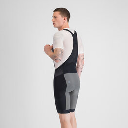 SPORTFUL Cyklistické kalhoty krátké s laclem - SUPERGIARA 2 - šedá/černá