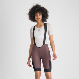 SPORTFUL Cyklistické kalhoty krátké s laclem - SUPERGIARA 2 W - fialová