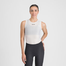 SPORTFUL Cyklistické triko bez rukávů - PRO BASELAYER W - bílá