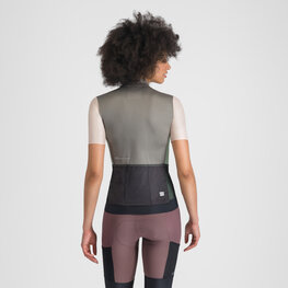 SPORTFUL Cyklistický dres s krátkým rukávem - SUPERGIARA LOGO W - šedá/růžová