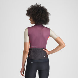 SPORTFUL Cyklistický dres s krátkým rukávem - SUPERGIARA LOGO W - bordó