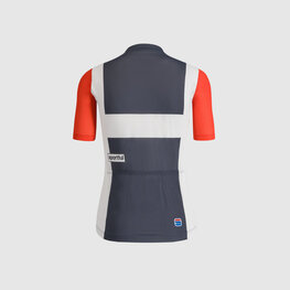 SPORTFUL Cyklistický dres s krátkým rukávem - CLASSIC HERITAGE W - modrá/bílá/červená