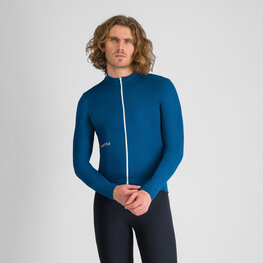 SPORTFUL Cyklistický dres s dlouhým rukávem zimní - CLASSIC THERMAL - modrá