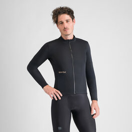 SPORTFUL Cyklistický dres s dlouhým rukávem zimní - CLASSIC THERMAL - černá