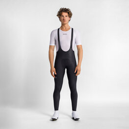 SPORTFUL Cyklistické kalhoty dlouhé s laclem - PULSE - černá