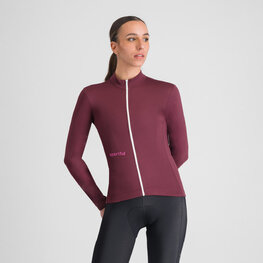 SPORTFUL Cyklistický dres s dlouhým rukávem zimní - CLASSIC THERMAL W - bordó