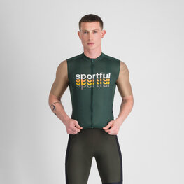 SPORTFUL Cyklistický dres s krátkým rukávem - SUPERGIARA 2 - zelená/zlatá