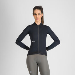 SPORTFUL Cyklistický dres s dlouhým rukávem letní - SRK - černá