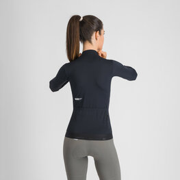 SPORTFUL Cyklistický dres s dlouhým rukávem letní - SRK - černá