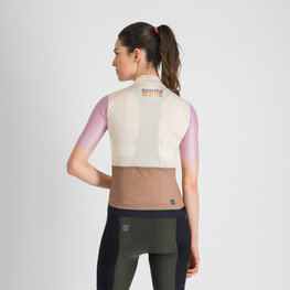 SPORTFUL Cyklistický dres s krátkým rukávem - SUPERGIARA LOGO 2 - béžová