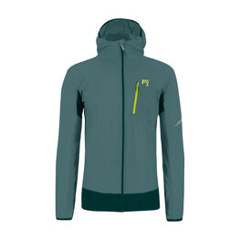 KARPOS Cyklistická větruodolná bunda - LOT EVO - zelená/černá