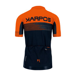 KARPOS Cyklistický dres s krátkým rukávem - GREEN FIRE - červená/šedá