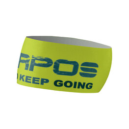 KARPOS Cyklistická čelenka - PELMETTO - žlutá/modrá