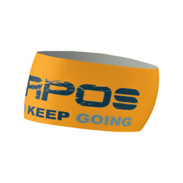 KARPOS Cyklistická čelenka - PELMETTO - oranžová/modrá