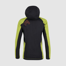 KARPOS Cyklistická větruodolná bunda - LAVAREDO WINTER KIDS - zelená/černá