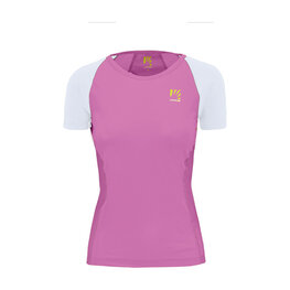 KARPOS Cyklistické triko s krátkým rukávem - LAVAREDO EVO W - růžová/bílá