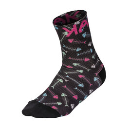 KARPOS Cyklistické ponožky klasické - GREEN FIRE - vícebarevná/černá