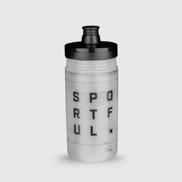 SPORTFUL Cyklistická láhev na vodu - BOTTLE 550ML - transparentní/černá