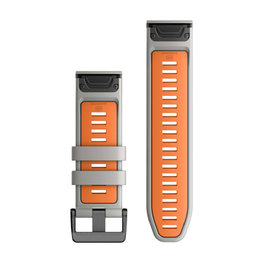 GARMIN řemínek - QUICKFIT 26 - šedá/oranžová