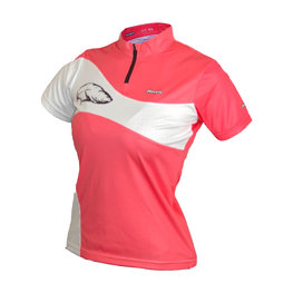HAVEN Cyklistický dres s krátkým rukávem - COMTESS - červená/bílá
