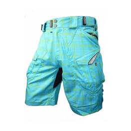 HAVEN Cyklistické kalhoty krátké bez laclu - CUBES II - modrá