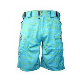 HAVEN Cyklistické kalhoty krátké bez laclu - CUBES II - modrá